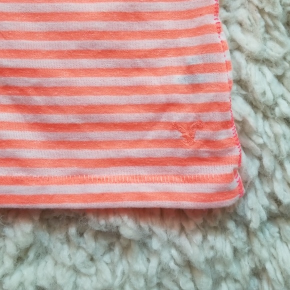 AMERICAN EAGLE NEON STRIPED FAVORITE TEE SZ L♡ - Picture 3 of 8